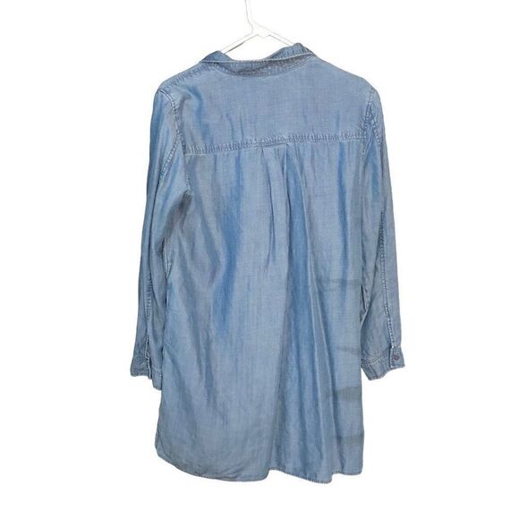 Laju Chambray Shift Dress Size L - Picture 2 of 9